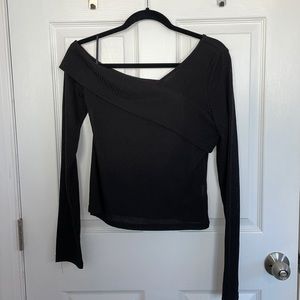 SHEIN | Black Off the Shoulder Sweater | Size Large |